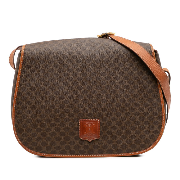 Pre-Loved Celine Macadam Coated Canvas Crossbody - Picture 1 of 12
